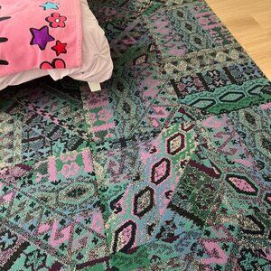 FLOR carpet tiles: Over the moon (blue)